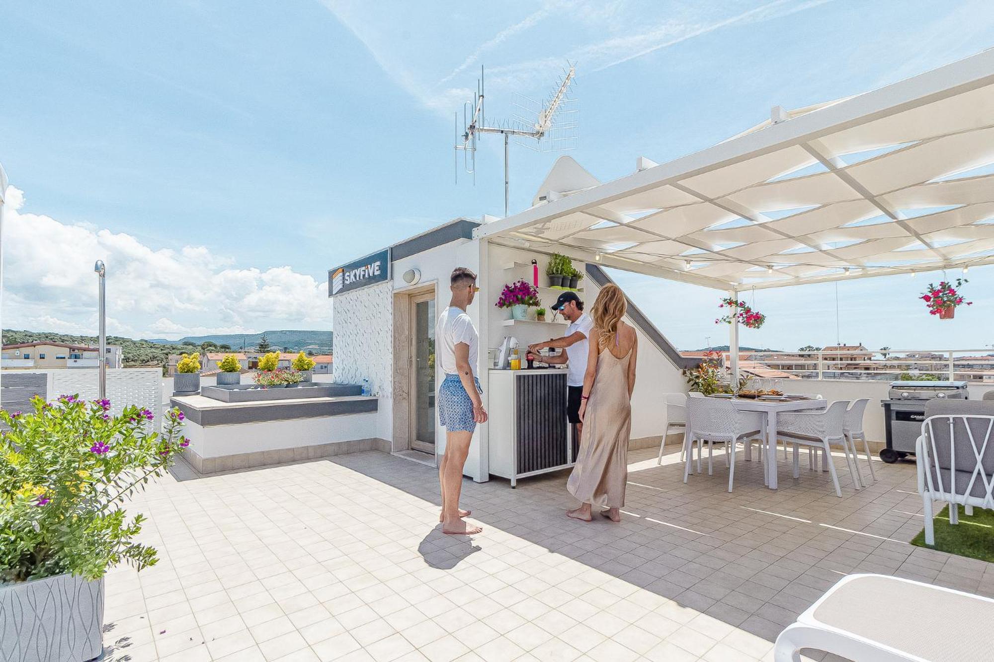 Skyfive Fire Apartment Alghero Bagian luar foto